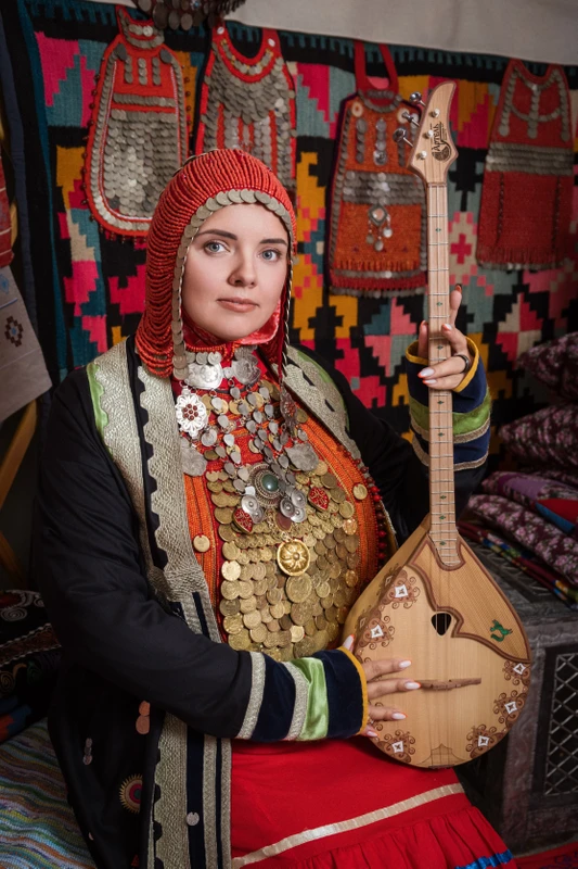 Фотосессия в башкирских костюмах в центре Уфы
