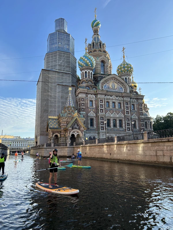 Рассвет на сапе возле Спаса на Крови